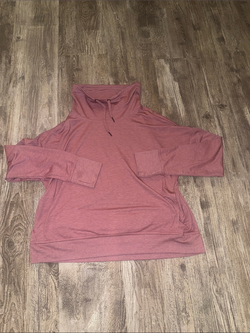 Jockey Women's Dusty Rose Cowl Neck Pullover Hoodie